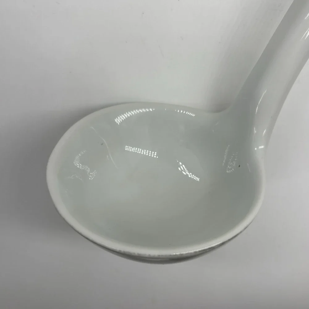 N.S. Gustin Ceramic Goose Jar Ladle Blue Spongeware Stipple Duck Cottagecore